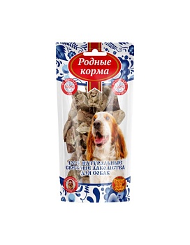 РОДНЫЕ КОРМА Светлые лакомство для собак лёгкое барашек 30гр купить  зоотовары для животных