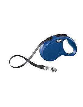 Flexi Рулетка "New Classic" S Ремень 5 М 15 Кг; Синий 42102F купить  зоотовары для животных