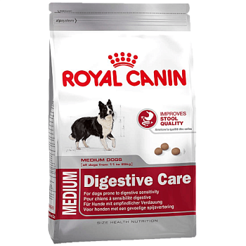 ROYAL CANIN Medium Digestive Care Корм для собак средних пород с чувствительным пищеварением 3кг купить  зоотовары для животных