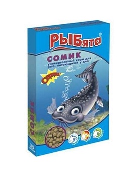 РЫБята Сомик гранулы универсальный корм для донных рыб коробка + сюрприз 35 г 10шт купить  зоотовары для животных