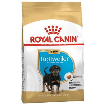 ROYAL CANIN ROTTWEILER PUPPY сухой корм для щенков Ротвейлера до 18 месяцев 12кг купить  зоотовары для животных