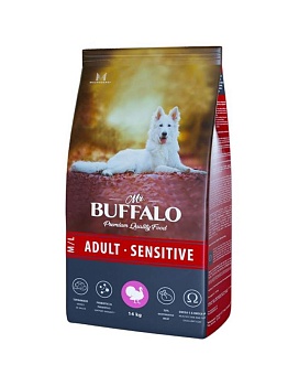 Mr.Buffalo B131 ADULT M/L SENSITIVE сухой корм для собак средних и крупных пород с индейкой 14кг купить  зоотовары для животных