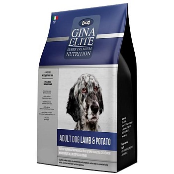 ДЖИНА ELITE ADULT DOG Lamb&Potato Корм сух. д/собак с ягненком и картофелем 8кг 8кг купить  зоотовары для животных