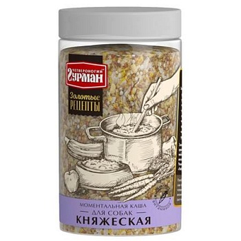 Четвероногий ГУРМАН Моментальная каша для собак "Княжеская" 300г купить  зоотовары для животных