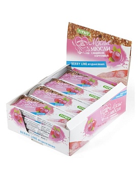 TiTBiT Мюсли Berry с индейкой и брусникой 16шт купить  зоотовары для животных