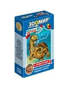 ЗООМИР Тортила МАКС корм для водяных черепах с креветками 70 г купить  зоотовары для животных