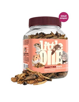 LITTLE ONE Лакомство для всеядных грызунов Смесь насекомых 75 г шт купить  зоотовары для животных