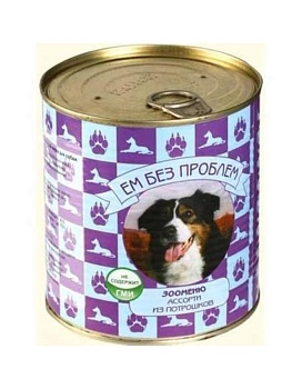 Ем Без Проблем для Собак Ассорти Из Потрошков 9х750гр купить  зоотовары для животных