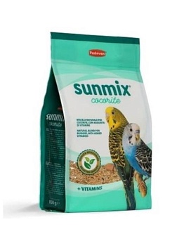 PADOVAN SUNMIX COCORITE корм для волнистых попугаев комплексный основной 850гр купить  зоотовары для животных
