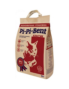 Pi-Pi-Bent Комкующийся наполнитель для кошачьего туалета 10кг купить  зоотовары для животных