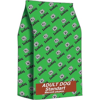 ZooRing Active Dog Standart Сухой корм для собак Мясной рацион. 23/10, 20 кг купить  зоотовары для животных
