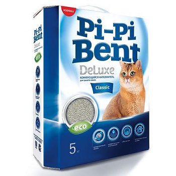 Pi-Pi Bent DeLuxe Classic Наполнитель для кошек 5кг купить  зоотовары для животных