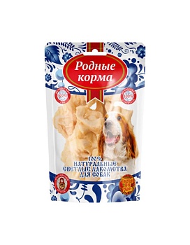 РОДНЫЕ КОРМА Светлые лакомство для собак хрустики телячьи 25гр купить  зоотовары для животных