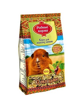 РОДНЫЕ КОРМА корм для морских свинок с овощами 900гр купить  зоотовары для животных