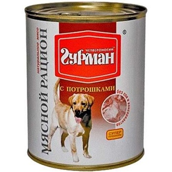 Четвероногий Гурман Мясной Рацион для Собак с Потрошками 6х850г купить  зоотовары для животных