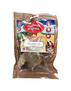 РОДНЫЕ КОРМА лакомство для собак мелких пород хрящ лопаточный говяжий сушеный в дровяной печи 42г купить  зоотовары для животных