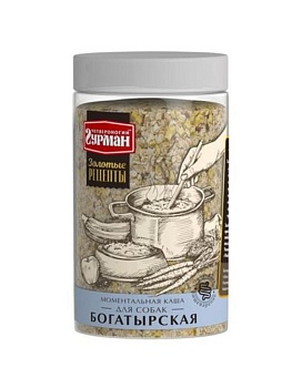 Четвероногий ГУРМАН Моментальная каша для собак "Богатырская" 300г купить  зоотовары для животных