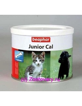 Beaphar Junior Cal Минералальня Смесь для Котят и Щенков 200 Г 10321 купить  зоотовары для животных