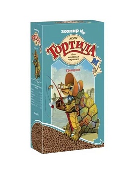 ЗООМИР Тортила М гранулы корм для водяных черепах 90 г купить  зоотовары для животных