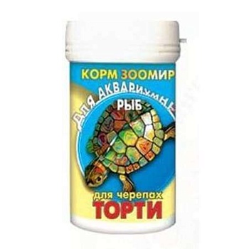 ЗООМИР Торти корм для черепах, земноводных и рептилий коробка 15 г  купить  зоотовары для животных