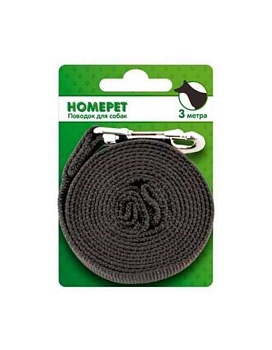 HOMEPET Поводок брезентовый 3 метра 5125365 купить  зоотовары для животных