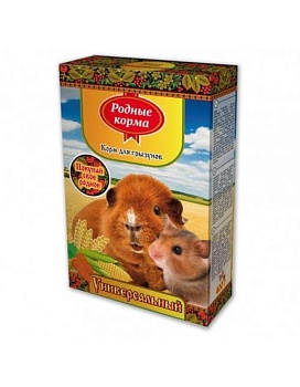 РОДНЫЕ КОРМА корм для грызунов универсальный 400гр купить  зоотовары для животных