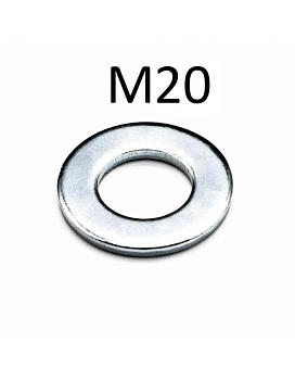 Шайба Плоская м20, 20 шт. купить  зоотовары для животных