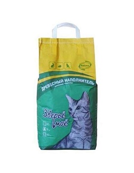 Зверьё Моё Наполнитель Древесный Крупные Гранулы 30л купить  зоотовары для животных