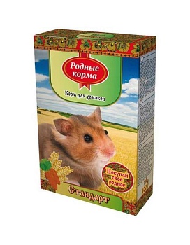 РОДНЫЕ КОРМА корм для хомяков стандарт 400гр купить  зоотовары для животных
