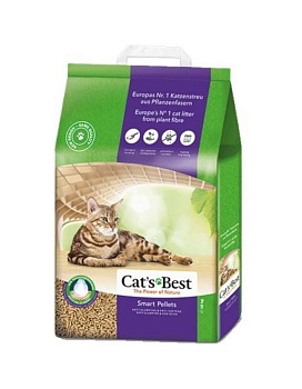 БРАК Cat's Best Smart Pellets Древесный комкующийся наполнитель для длинношерстных кошек 10кг купить  зоотовары для животных