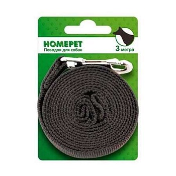 HOMEPET Поводок брезентовый 3 метра 5125365 купить  зоотовары для животных