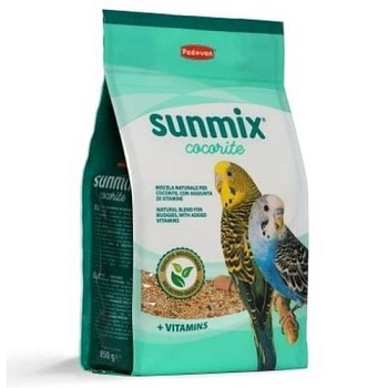 PADOVAN SUNMIX COCORITE корм для волнистых попугаев комплексный основной 850гр купить  зоотовары для животных