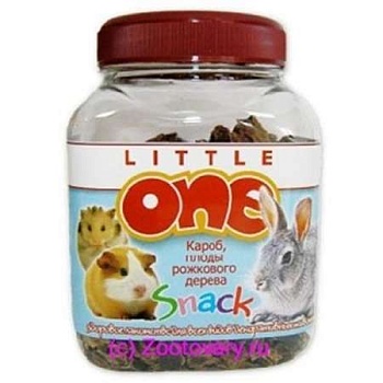 LITTLE ONE Лакомство для грызунов кароб,плоды рожкового дерева 150г купить  зоотовары для животных