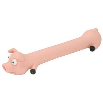 HOMEPET Игрушка для собак Долговязый поросенок с пищалкой латекс 26см PCC90148 купить  зоотовары для животных