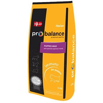 ProBalance Imunno Корм для щенков крупных пород 15кг купить  зоотовары для животных