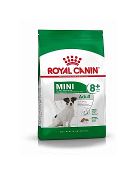 ROYAL CANIN Mini Adult 8+ сухой корм для собак мелких пород с 8 до 12 лет 8 лет 4кг купить  зоотовары для животных