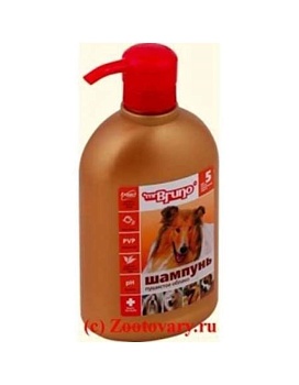 Mr. Bruno Шампунь-Кондиционер №5 для Густой и Сильно Загрязненной Шерсти Собак Пушистое Облако 350мл купить  зоотовары для животных