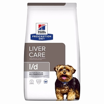 Hill`s Prescription Diet Liver Care L/D сухой диетический корм для собак при заболевании печени 10кг купить 