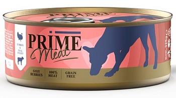 PRIME MEAT консервы для собак Индейка с телятиной филе в желе 36х325гр купить 