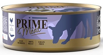 PRIME MEAT консервы для собак Курица с тунцом филе в желе 36х325гр купить 