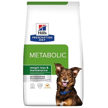 Hills сухой для собак Metabolic полноценный диетический рацион при коррекции веса 1,5кг купить 