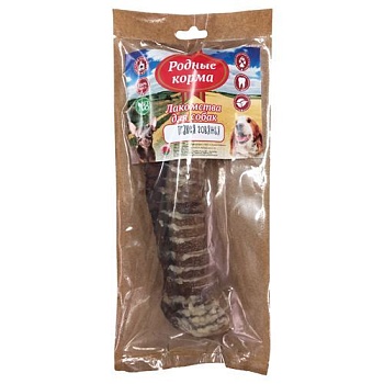 РОДНЫЕ КОРМА лакомство для собак трахея говяжья целая сушеная в дровяной печи 1 в упаковке 115г купить 