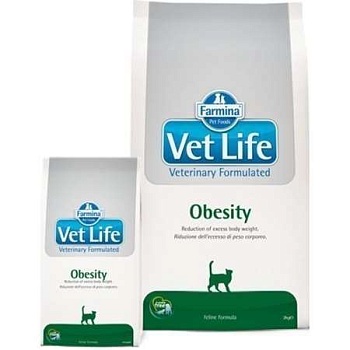 Farmina Vet Life Obesity Диета для Кошек При Ожирении, Подходит для Питания Стерилизованных Животных 10кг купить 