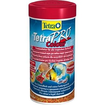 TETRA Pro Colour - корм чипсы для улучшения окраса всех декоративных рыб 250мл. купить 