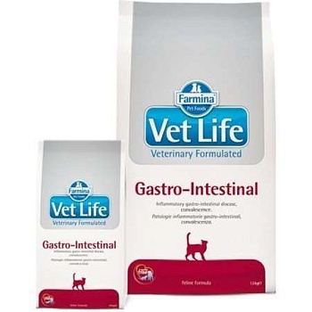 Farmina Vet Life Gastro-Intestinal Диета для Кошек При Нарушениях Пищеварения 2кг купить 
