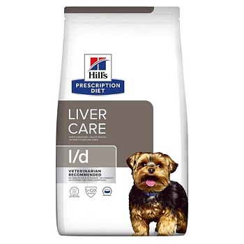 Hill`s Prescription Diet Liver Care L/D сухой диетический корм для собак при заболевании печени 1,5кг купить 