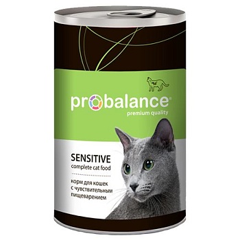 ПРОБАЛАНС Sensitive Консервы для кошек Чувствительное пищеварение 415г купить 