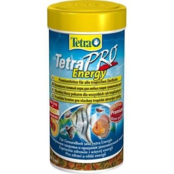 TETRA Pro Energy корм чипсы для всех видов рыб для дополнительной энергии 100мл. купить 